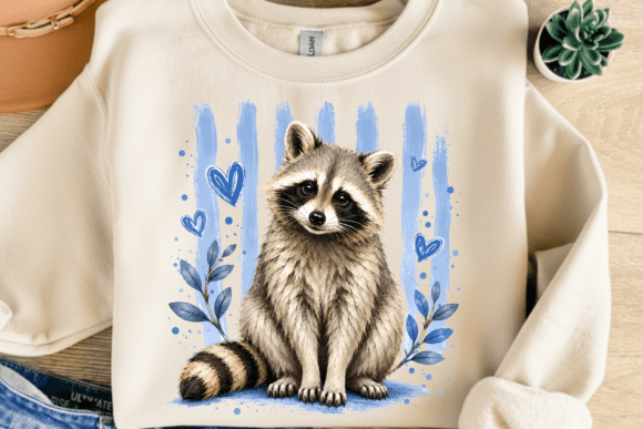 Download Cute Raccoon Lover PNG T-Shirt Design - Raccoon Collection