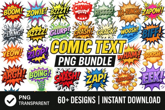 Download 60+ Comic Text PNG, Pop Art Bundle - Comic Collection