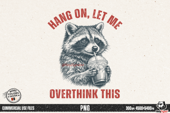 Download Let Me Overthink This Raccoon Retro Meme - Premium Resources