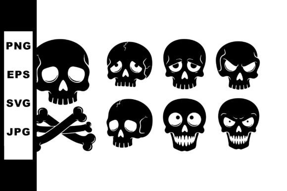 Download Collection of Black Skull Icons with Var - Skull icons Collection