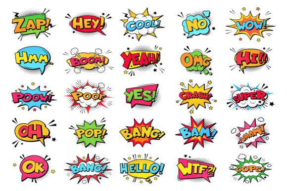 Download Comic Book Bubbles - Premium Resources
