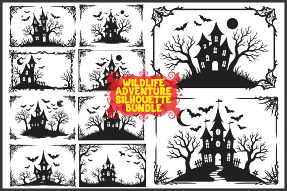 Download Spooky Haunted House Clipart Bundle - Premium Resources