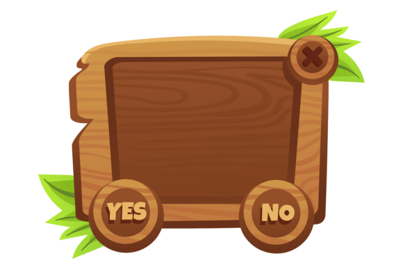 Download Game Interface Window. Wooden Popup Mess - Premium Bundle